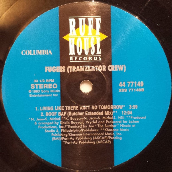 Fugees – Boof Baf 12" vinyl record, image 4 of 4