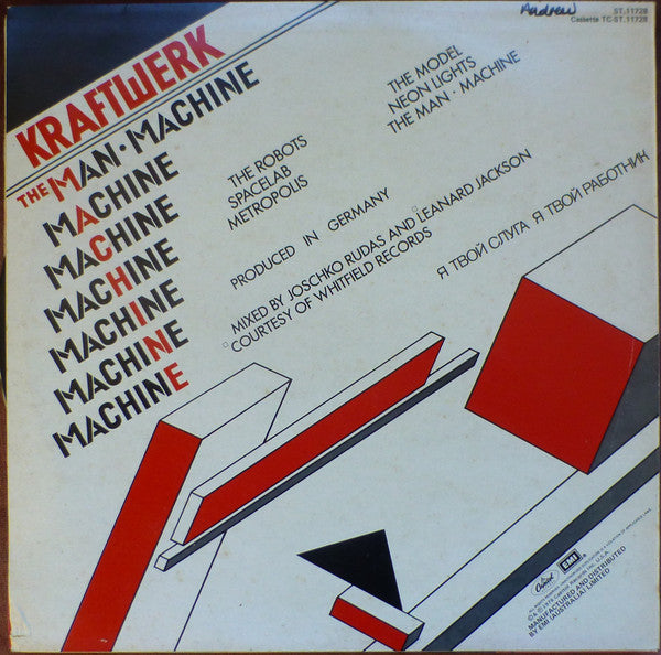 Kraftwerk – The Man Machine LP vinyl record, image 2 of 6
