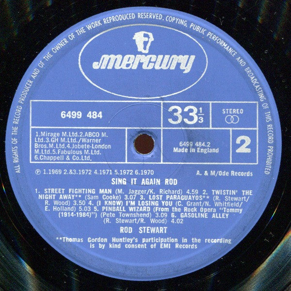 Rod Stewart – Sing It Again Rod LP vinyl record, image 8 of 8