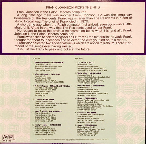 Various – Frank Johnson's Favorites LP vinyl record, image 2 of 6