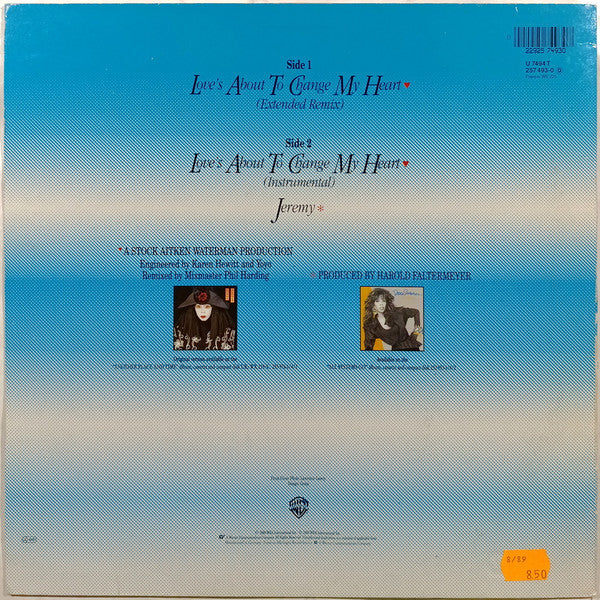 Donna Summer – Love's About To Change My Heart 12" vinyl record, image 2 of 4