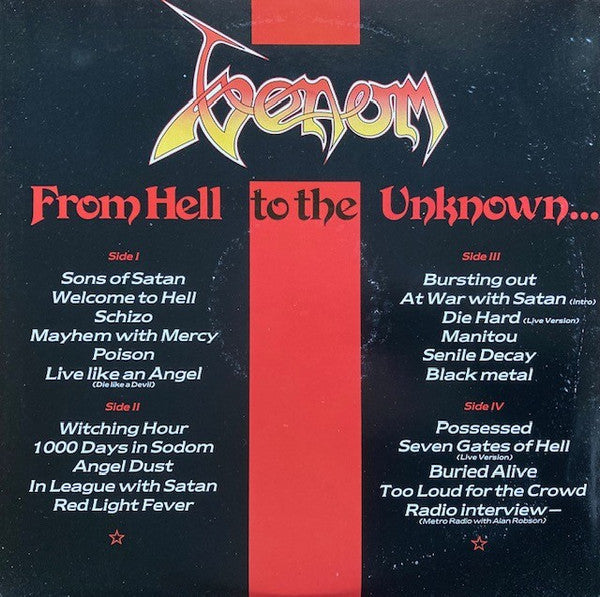 Venom – From Hell To The Unknown... (2xLP) LP vinyl record, image 2 of 9
