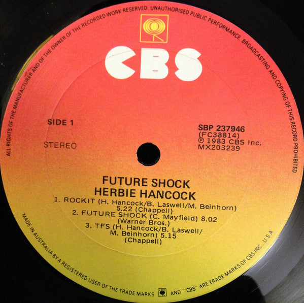 Herbie Hancock – Future Shock LP vinyl record, image 3 of 6