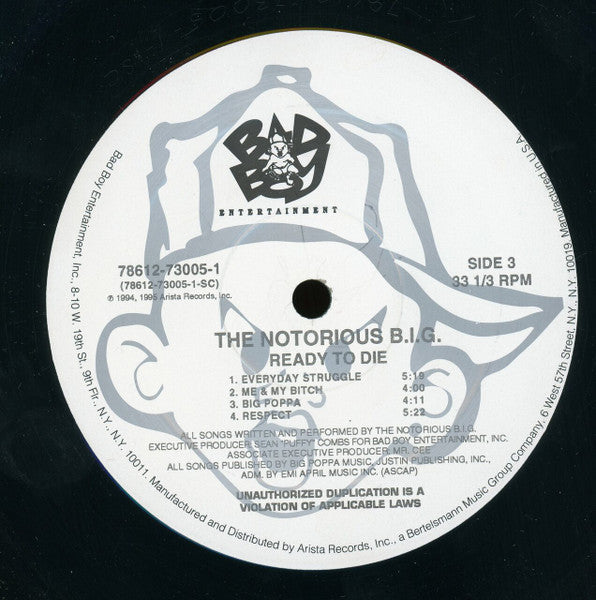 Notorious B.I.G. – Ready To Die (2xLP) LP vinyl record, image 7 of 10