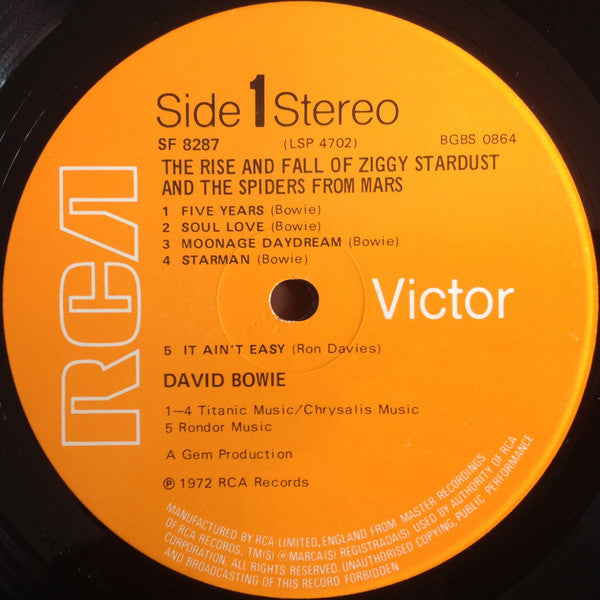 David Bowie – The Rise And Fall Of Ziggy Stardust And The Spiders From Mars LP vinyl record, image 3 of 8