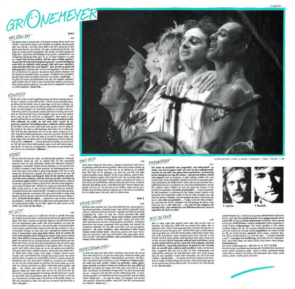 Herbert Grönemeyer – Ö LP vinyl record, image 8 of 10