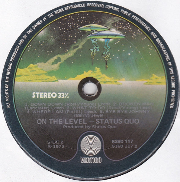 Status Quo – On The Level LP vinyl record, image 6 of 8