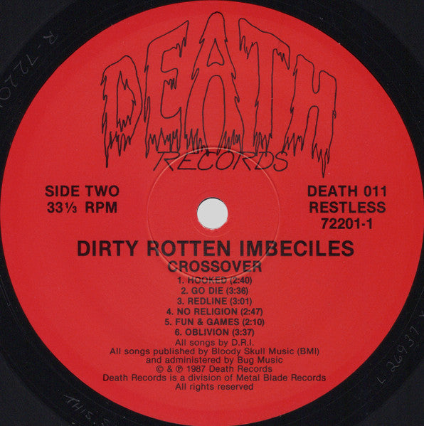 Dirty Rotten Imbeciles – Crossover LP vinyl record, image 4 of 7