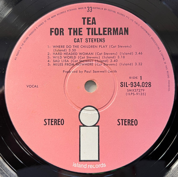 Cat Stevens – Tea For The Tillerman LP vinyl record, image 4 of 5