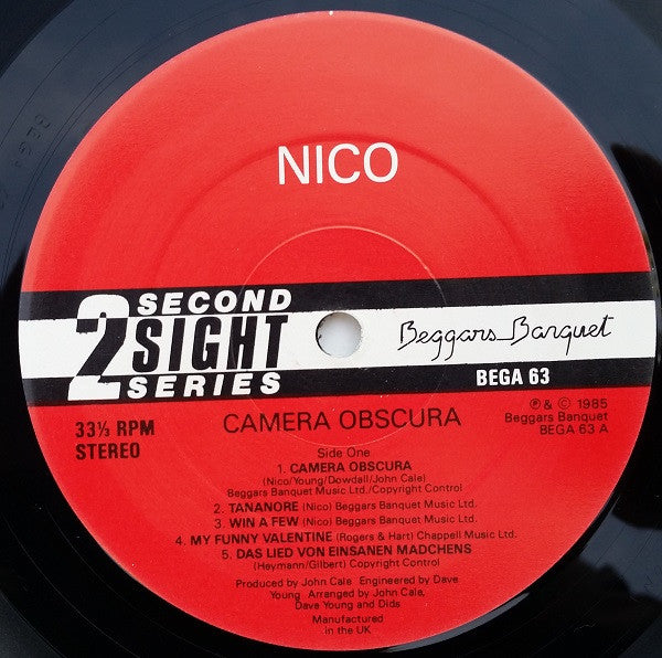 Nico, Faction – Camera Obscura LP vinyl record, image 3 of 4