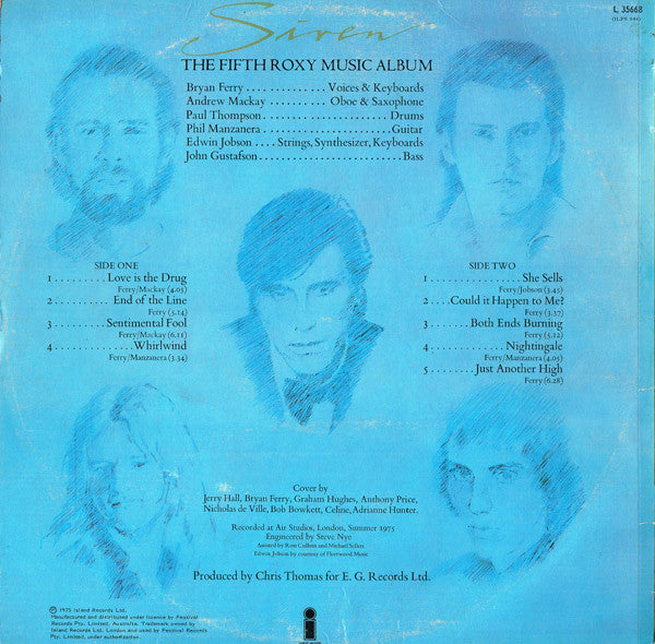 Roxy Music – Siren LP vinyl record, image 2 of 4