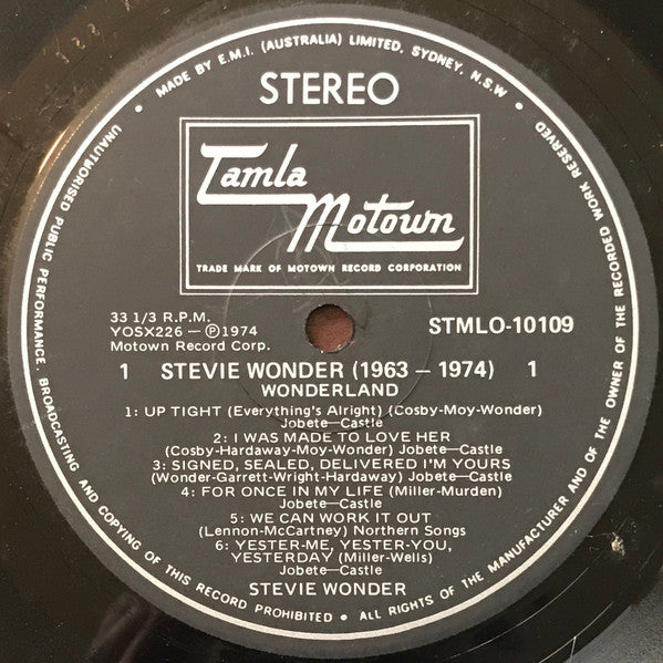 Stevie Wonder – 1963-1974 "Wonderland" LP vinyl record, image 3 of 4