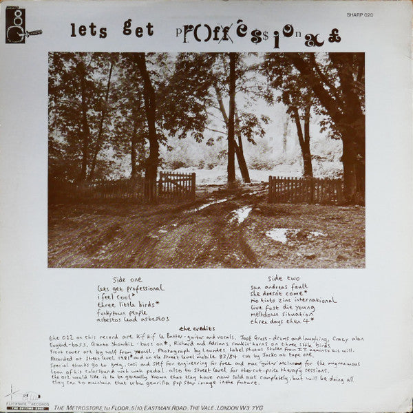 The 012 – Lets Get Proffesional LP vinyl record, image 2 of 4