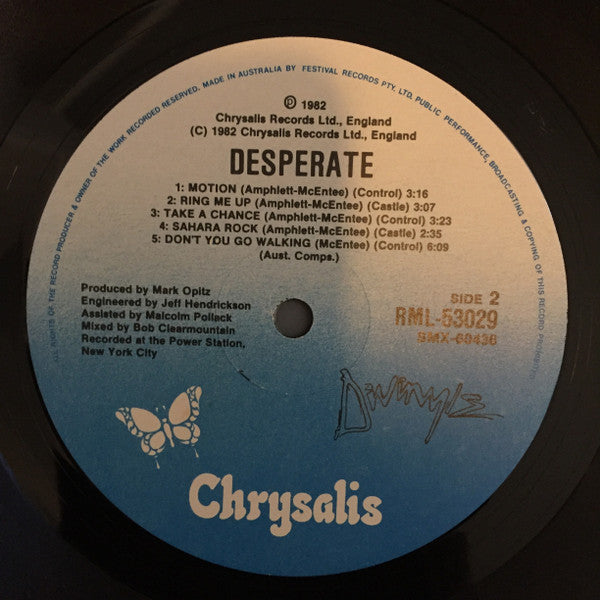 Divinyls – Desperate LP vinyl record, image 4 of 4