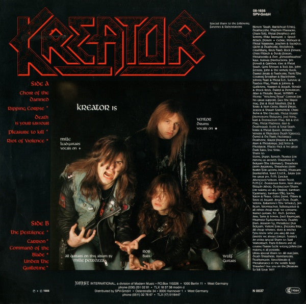 Kreator – Pleasure To Kill LP vinyl record, image 2 of 9