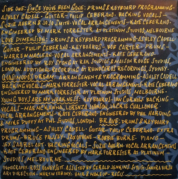 Kate Ceberano – Brave LP vinyl record, image 3 of 6