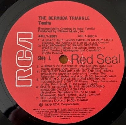 Tomita – The Bermuda Triangle LP vinyl record, image 4 of 4