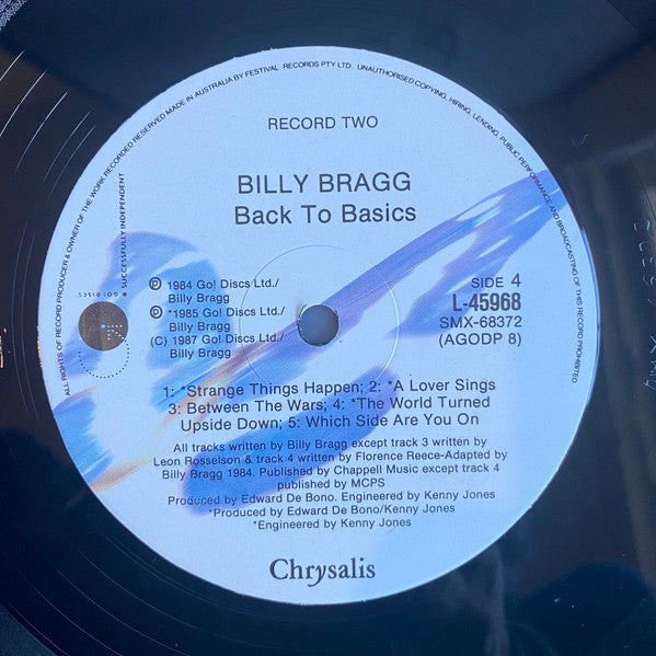 Billy Bragg – Back To Basics (2xLP) LP vinyl record, image 10 of 10