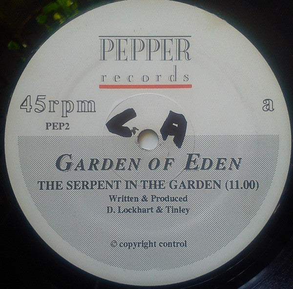 The Garden Of Eden – The Garden Of Eden (The Serpent In The Garden) // The Garden Of Eden (7" Mix) / (The Himalayan Mix) 12" vinyl record, image 3 of 4