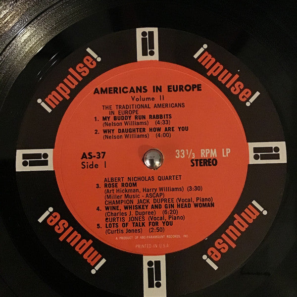 Various – Americans In Europe, Vol.2 LP vinyl record, image 5 of 6