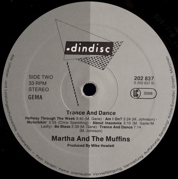 Martha And The Muffins – Trance And Dance LP vinyl record, image 4 of 6