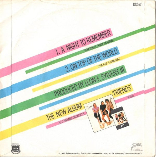 Shalamar – A Night To Remember 7" vinyl record, image 2 of 4