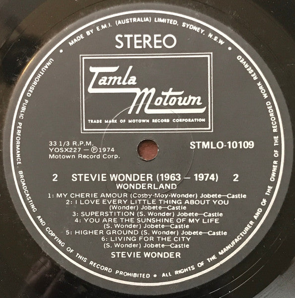 Stevie Wonder – 1963-1974 "Wonderland" LP vinyl record, image 4 of 4