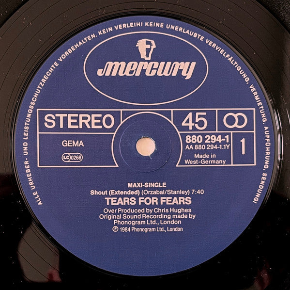 Tears For Fears – Shout (Extended Version) 12" vinyl record, image 3 of 10