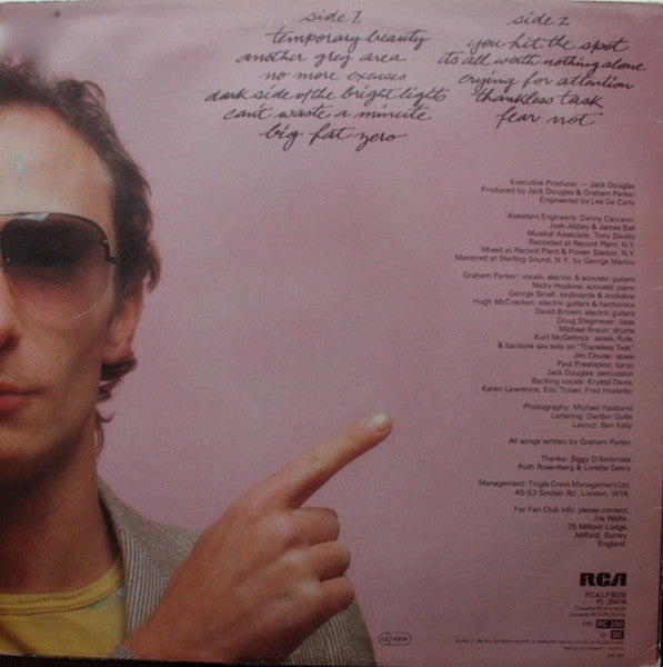 Graham Parker – Another Grey Area LP vinyl record, image 2 of 5
