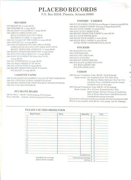 J.F.A. – Live 1984 Tour LP vinyl record, image 6 of 6