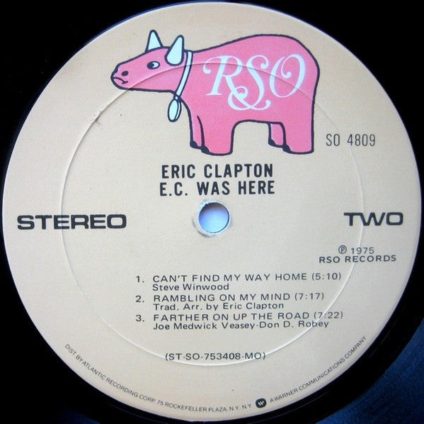 Eric Clapton – E.C. Was Here LP vinyl record, image 4 of 4