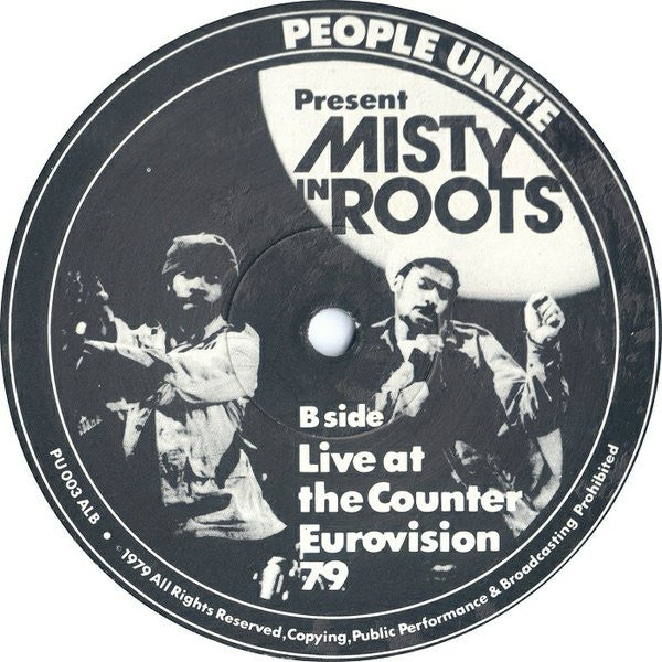 Misty In Roots – Live At The Counter Eurovision 79 LP vinyl record, image 4 of 4