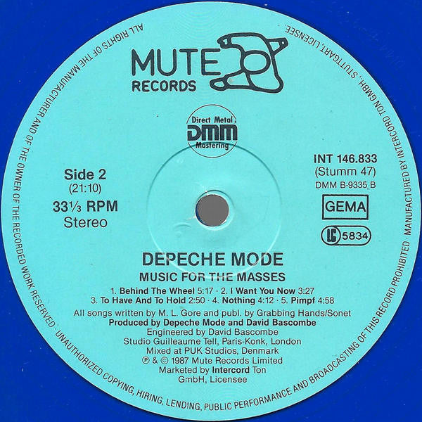 Depeche Mode – Music For The Masses LP vinyl record, image 4 of 10