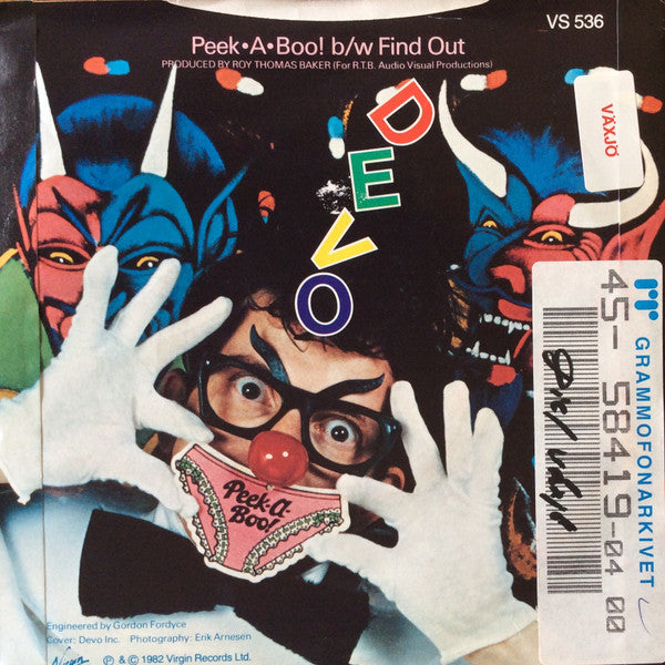 Devo – Peek-A-Boo! 7" vinyl record, image 2 of 4