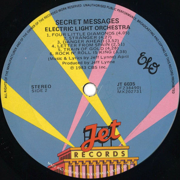 Electric Light Orchestra – Secret Messages LP vinyl record, image 3 of 3