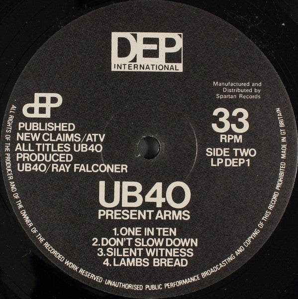 UB40 – Present Arms LP vinyl record, image 4 of 9