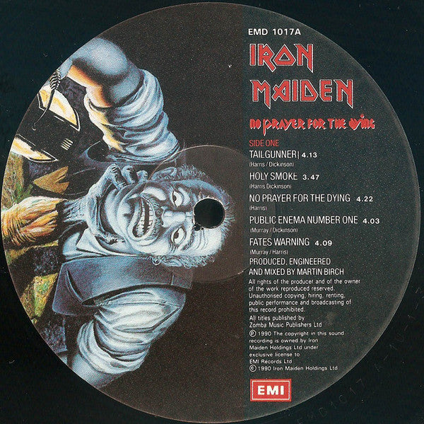 Iron Maiden – No Prayer For The Dying LP vinyl record, image 3 of 6