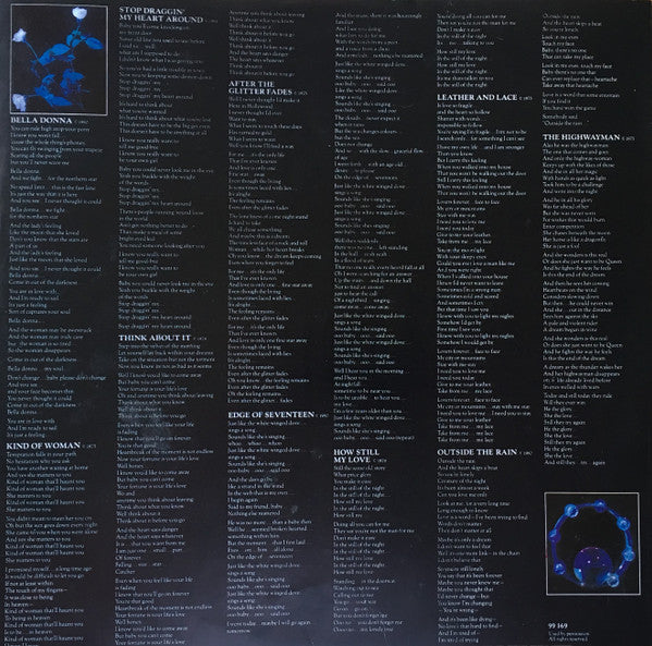 Stevie Nicks – Bella Donna LP vinyl record, image 5 of 9