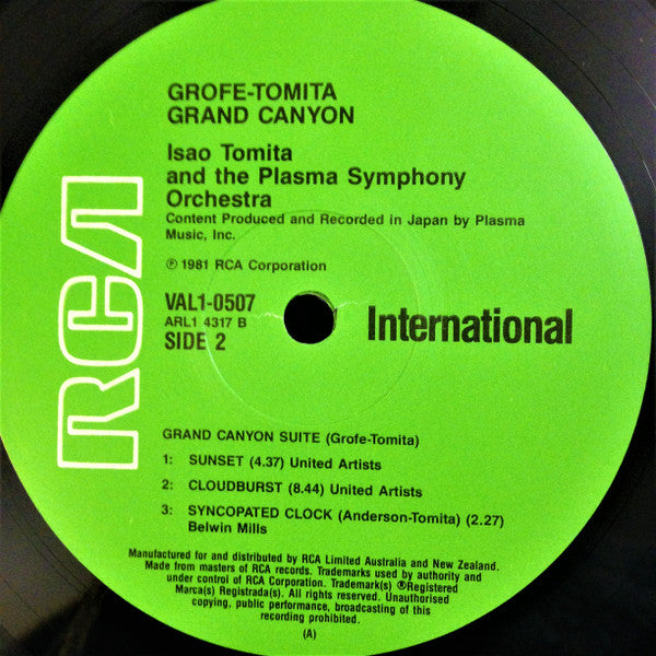 Tomita – Grand Canyon LP vinyl record, image 5 of 5