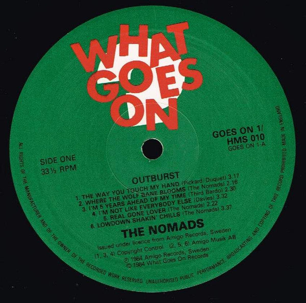 The Nomads – Outburst LP vinyl record, image 3 of 4