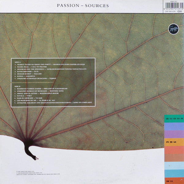 Various – Passion - Sources LP vinyl record, image 2 of 6