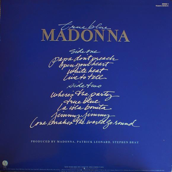 Madonna – True Blue LP vinyl record, image 2 of 8