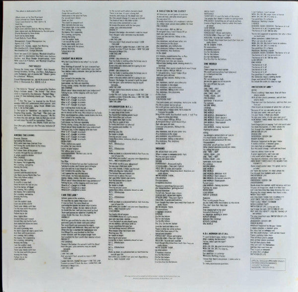 Anthrax – Among The Living LP vinyl record, image 6 of 6
