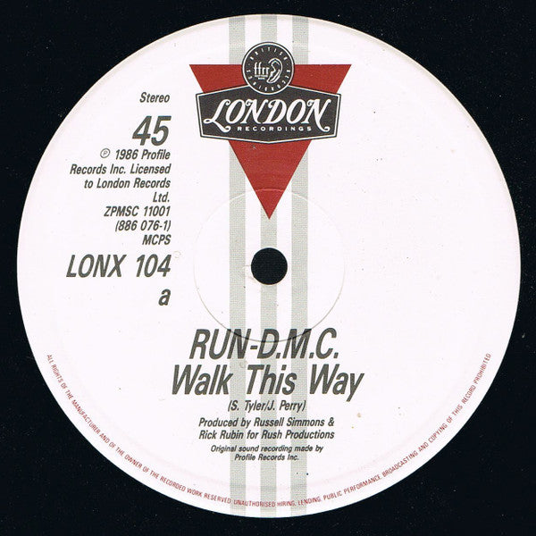 Run-DMC – Walk This Way 12" vinyl record, image 3 of 5