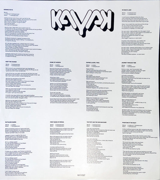 Kayak – Phantom Of The Night LP vinyl record, image 4 of 4
