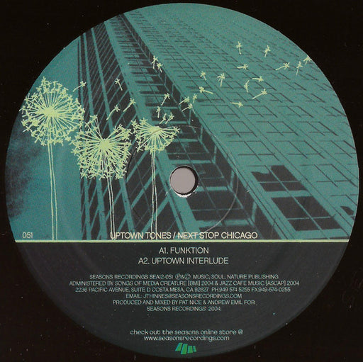 Uptown Tones – Next Stop Chicago 12" vinyl record, image 1 of 2