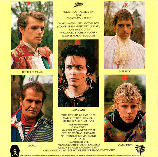 Adam And The Ants – Stand & Deliver! 12" vinyl record, image 2 of 4