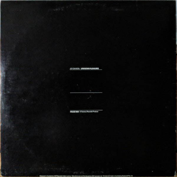 Joy Division – Unknown Pleasures LP vinyl record, image 2 of 6