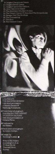 Bill Nelson – Das Kabinett ('The Cabinet Of Doctor Caligari') LP vinyl record, image 3 of 3