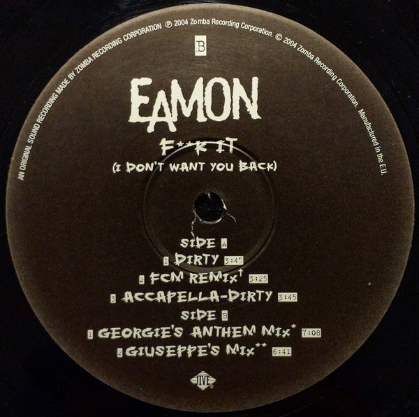 Eamon – F**k It (I Don't Want You Back) 12" vinyl record, image 4 of 5
